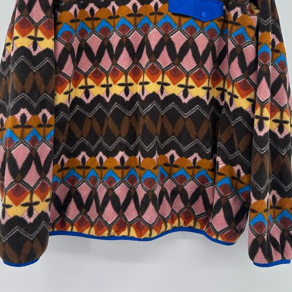 Patagonia Lightweight Synchilla Snap-T Fleece Companions Big Anthos Womens Sz XL - Picture 6 of 13